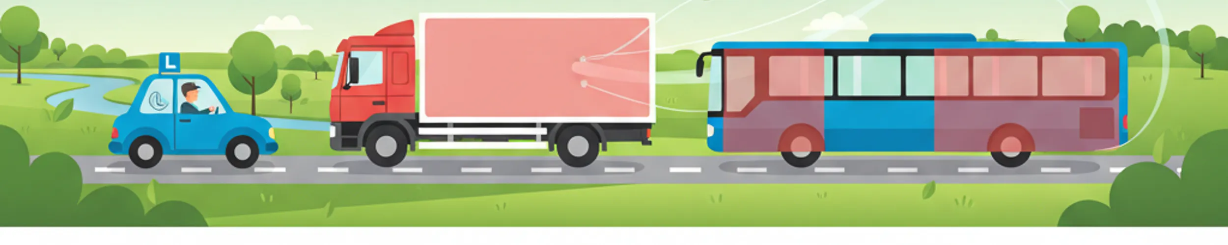 Niederländische Fahrtheorie: Toter Winkel und Windschatten von Schwerfahrzeugen