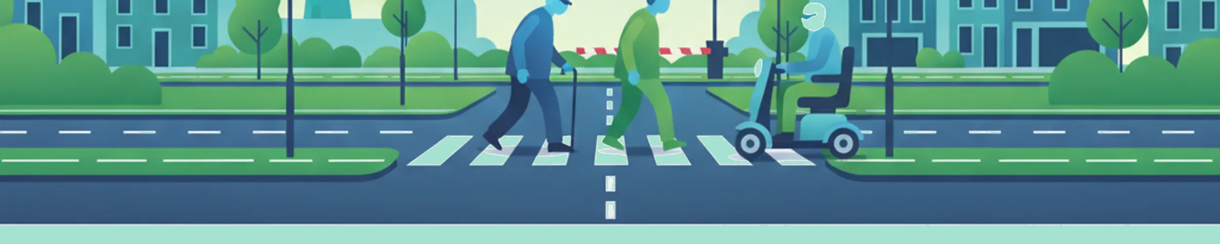 Naviguer sur les routes néerlandaises : piétons âgés et scooters de mobilité