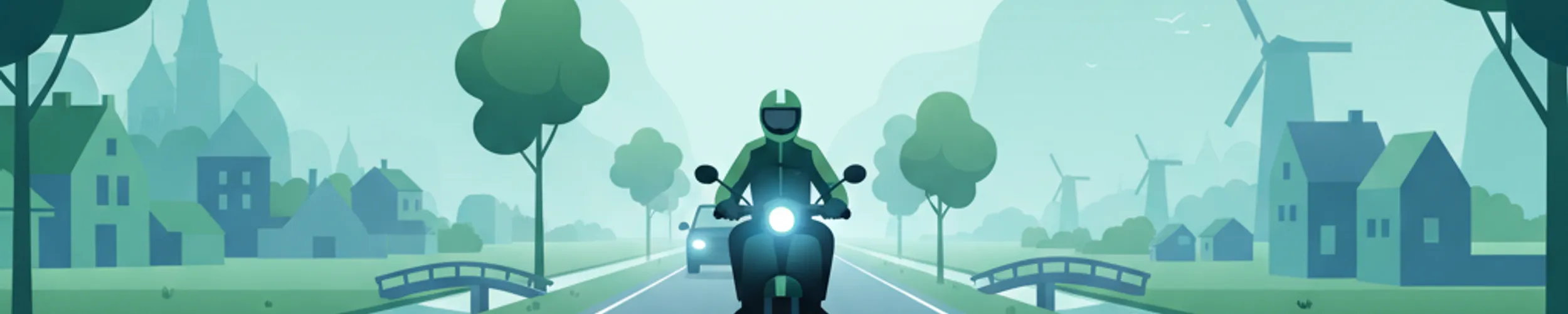 Dangers météorologiques pour les deux-roues dans la circulation néerlandaise