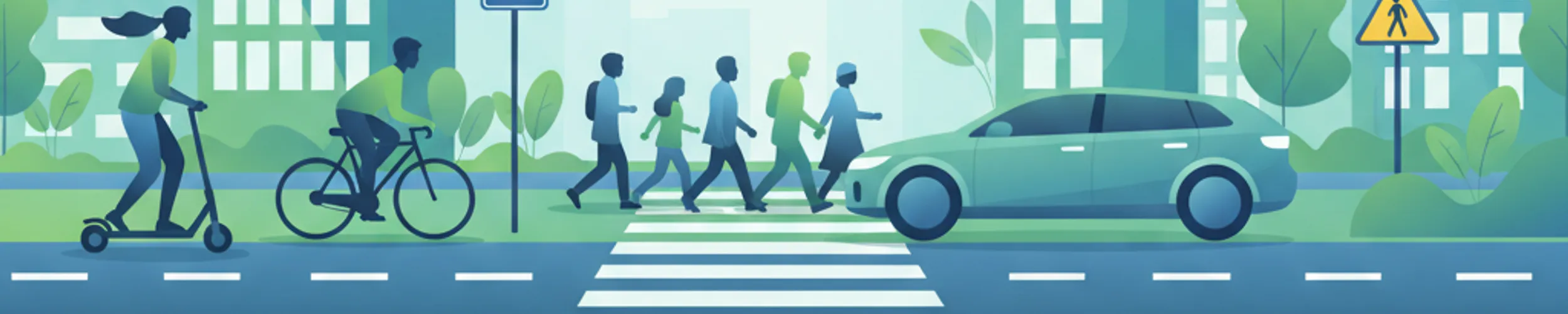 E-Scooter und gefährdete Verkehrsteilnehmer im polnischen Verkehr