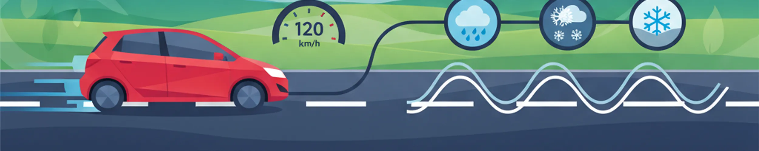 Distance de freinage et conditions de route en théorie de la conduite polonaise