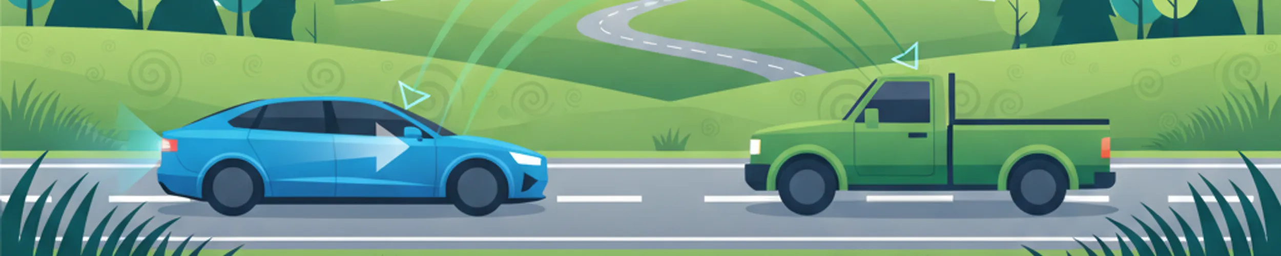 Dépassement sécurisé sur les routes de campagne suédoises