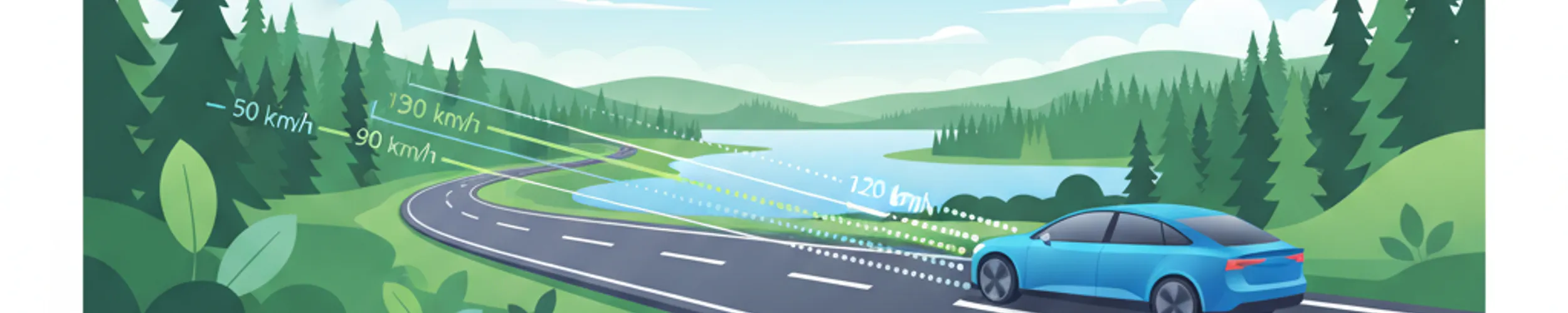 Vergleich von Reaktionsweg und Geschwindigkeit im schwedischen Verkehr