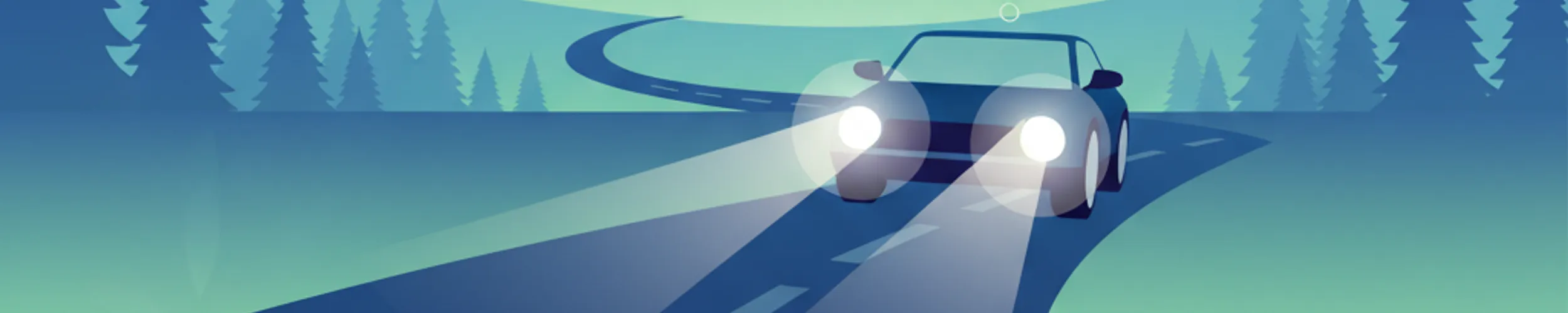 Abblenden in Schweden: Andere Fahrer vor Blendung schützen
