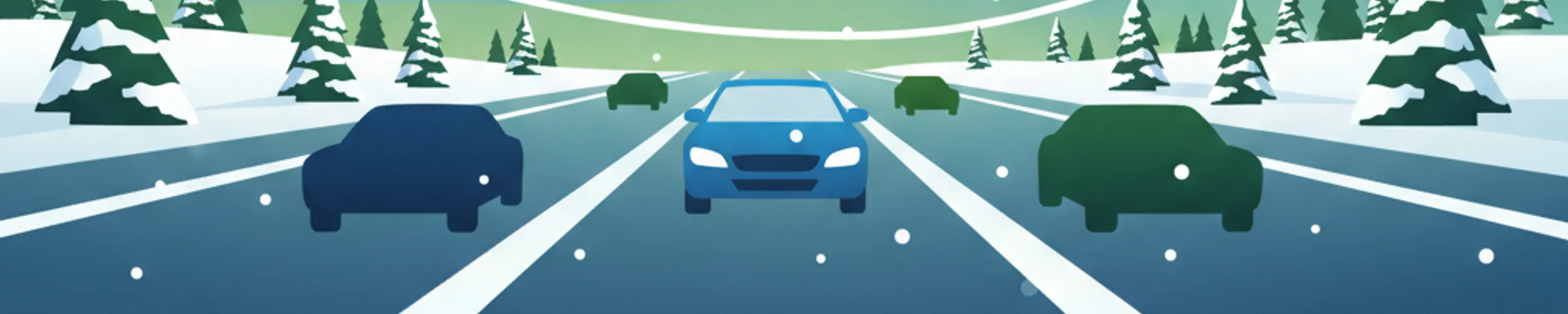 Circuler sur les routes hivernales : Marquages cachés dans le trafic suédois