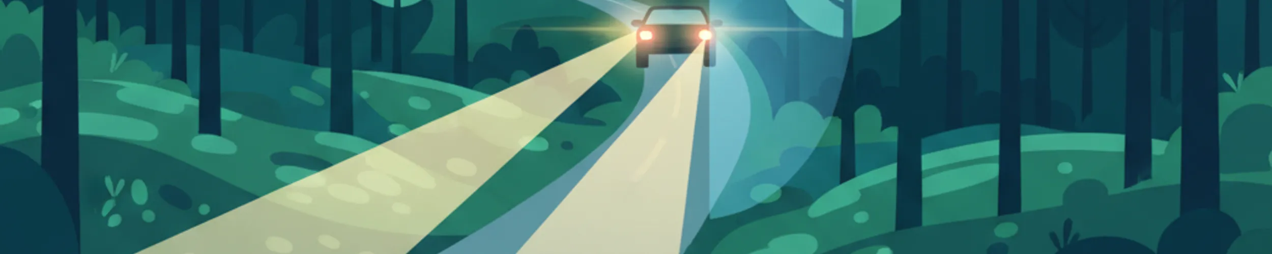 Conduite de nuit : feux de route et gestion de l'éblouissement en Suède