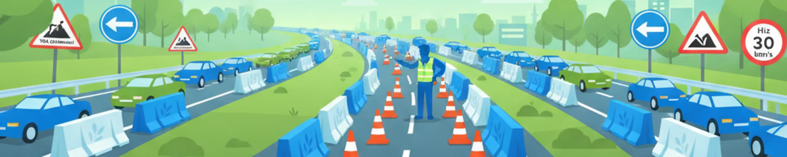Türkiye'deki Şantiye Alanlarında ve Geçici Trafik Kontrollerinde Yol Almak