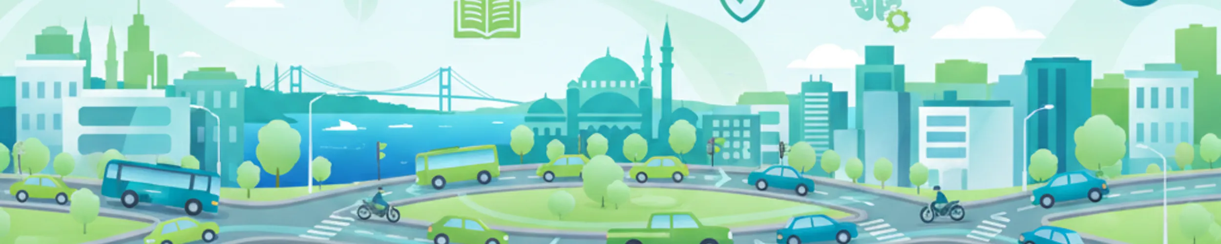 Städtischer Verkehr und Fahrspur-Sicherheitseinschätzung in der Türkei