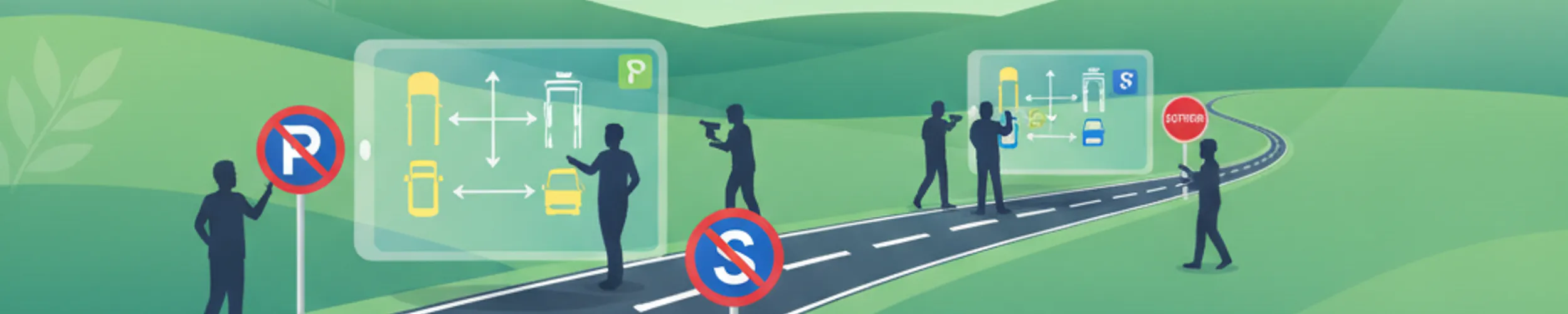 Anhalten und Parken für Verkehrssicherheit in der Türkei