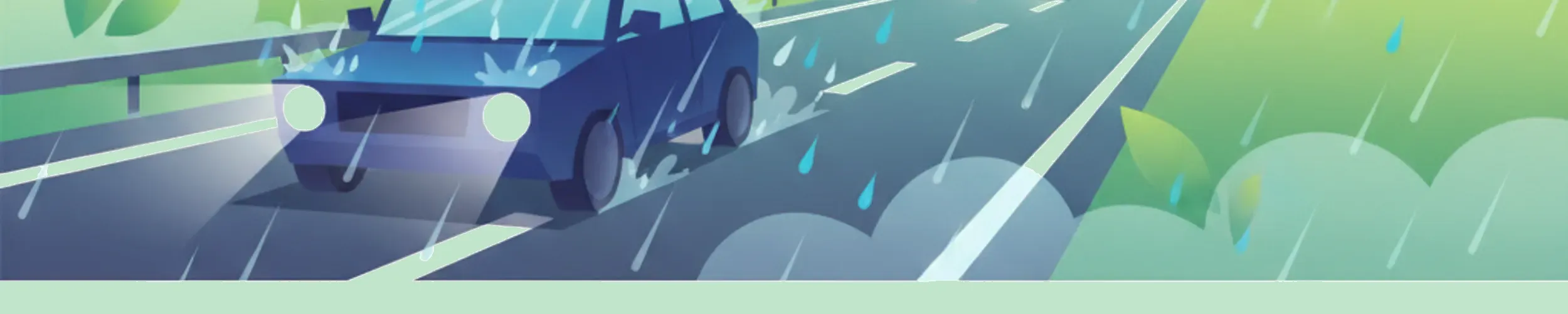 Conducir con Lluvia, Niebla y Clima Súbito para el Ehliyet Turco