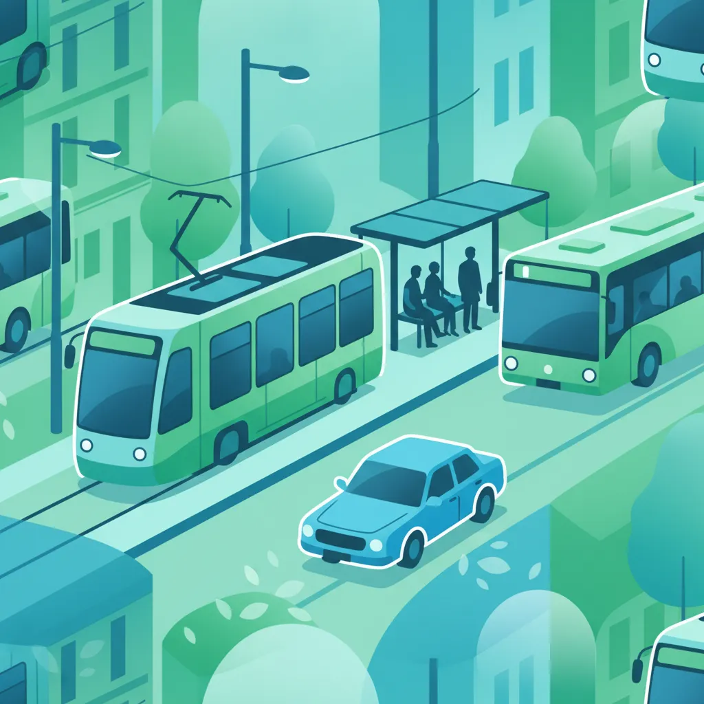 Sicher im Straßenverkehr mit Trams, Bussen und Haltestellen öffentlicher Verkehrsmittel in Österreich