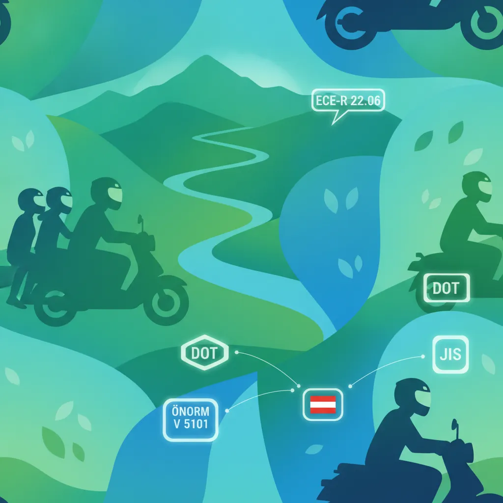 Exigences relatives aux casques en Autriche pour les motos et les cyclomoteurs