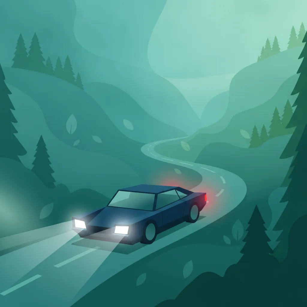 Fahren bei Nebel und schlechter Sicht in Österreich