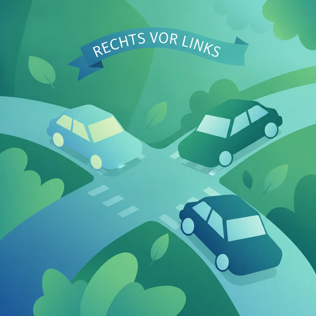 Vorfahrtregelung "Rechts vor Links" an nicht beschilderten Kreuzungen in Österreich meistern