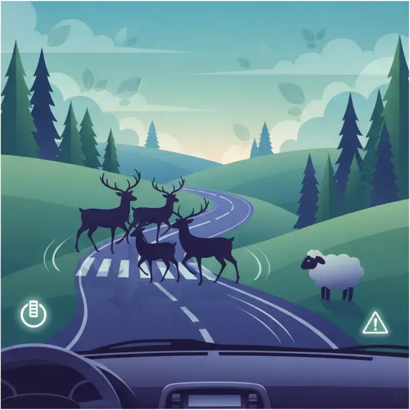 Umgang mit Wildtieren und Nutztieren auf österreichischen Straßen