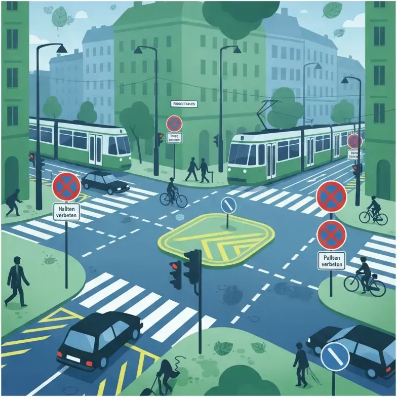 Zones d'arrêt et de stationnement interdits en Autriche