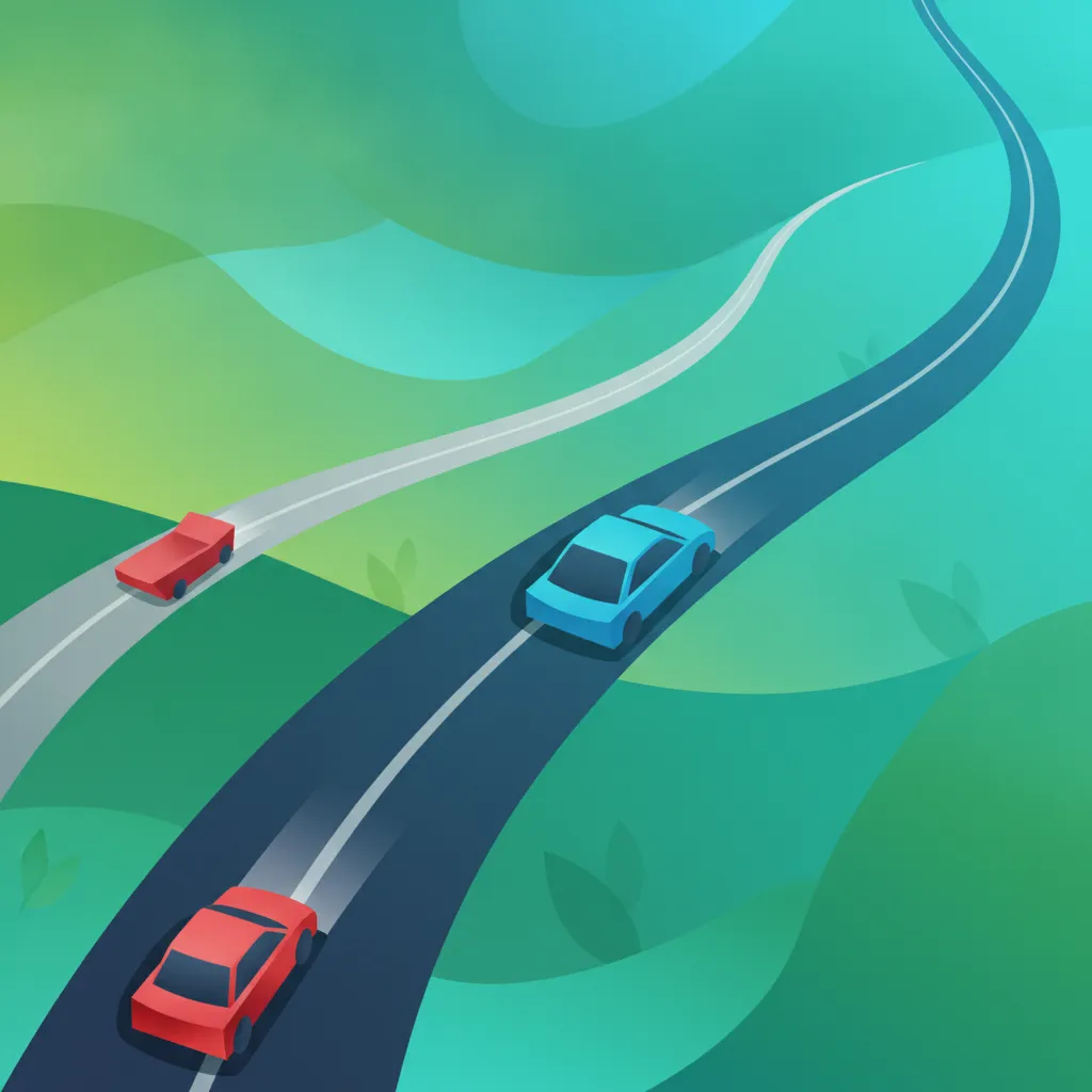 Fahren Rechts und richtige Straßenposition in Österreich