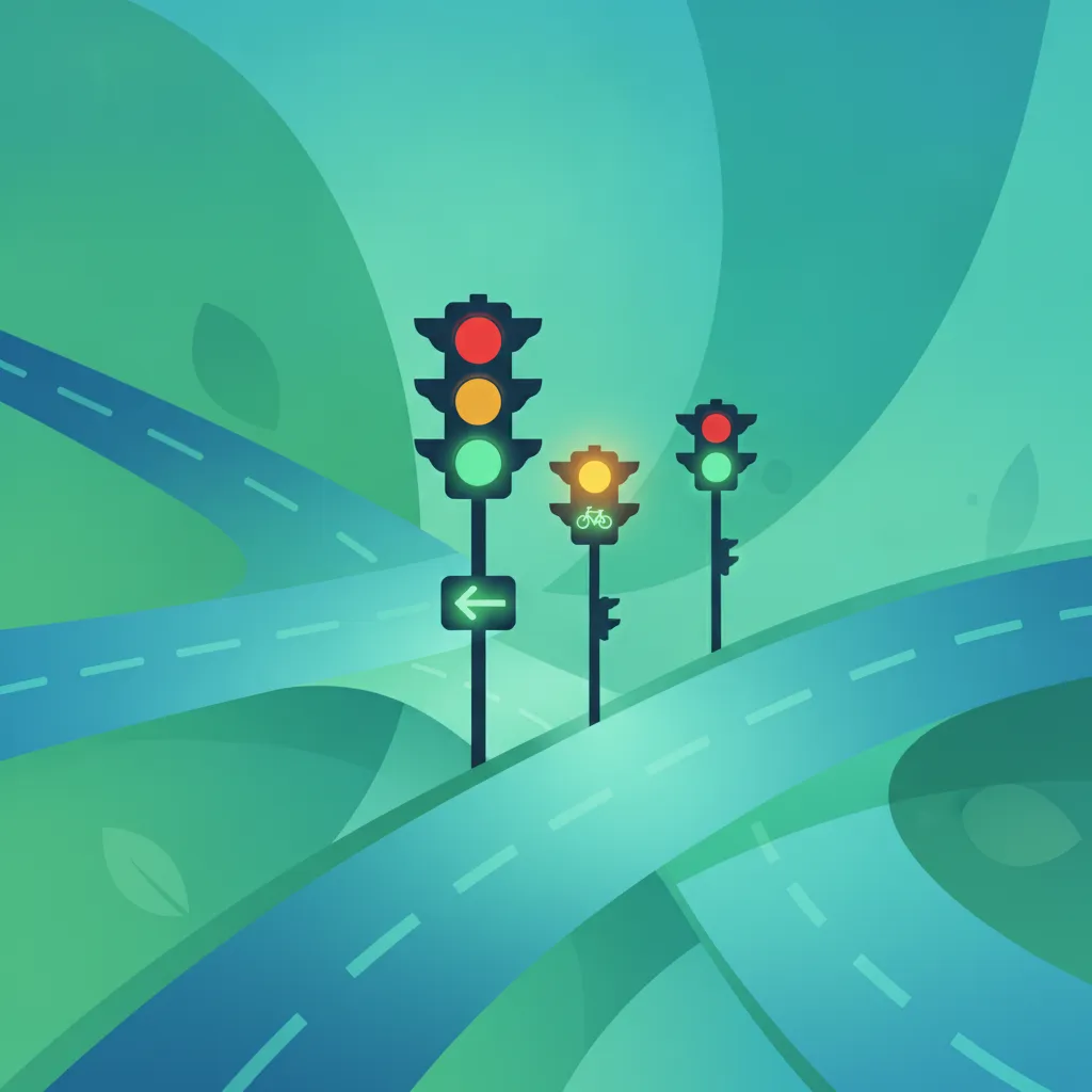 Belgische Ampelregeln: Phasen und Sondersignale