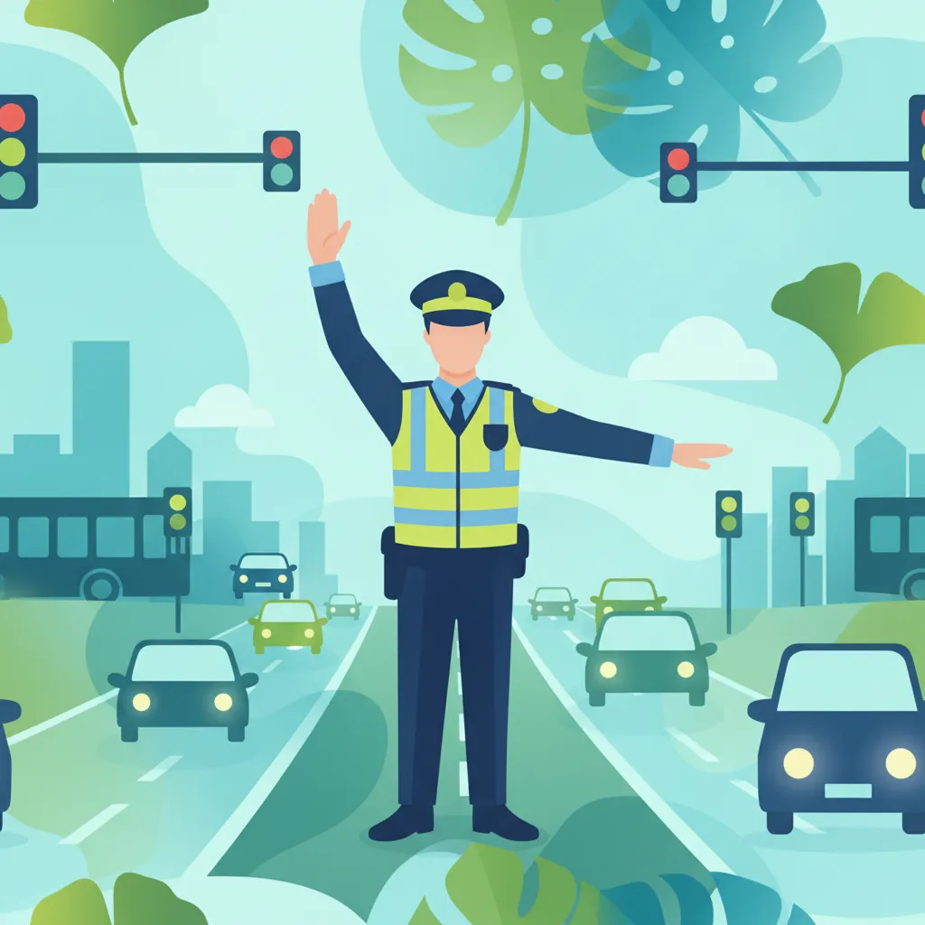 Comprendre les signaux manuels de la police de la circulation belge