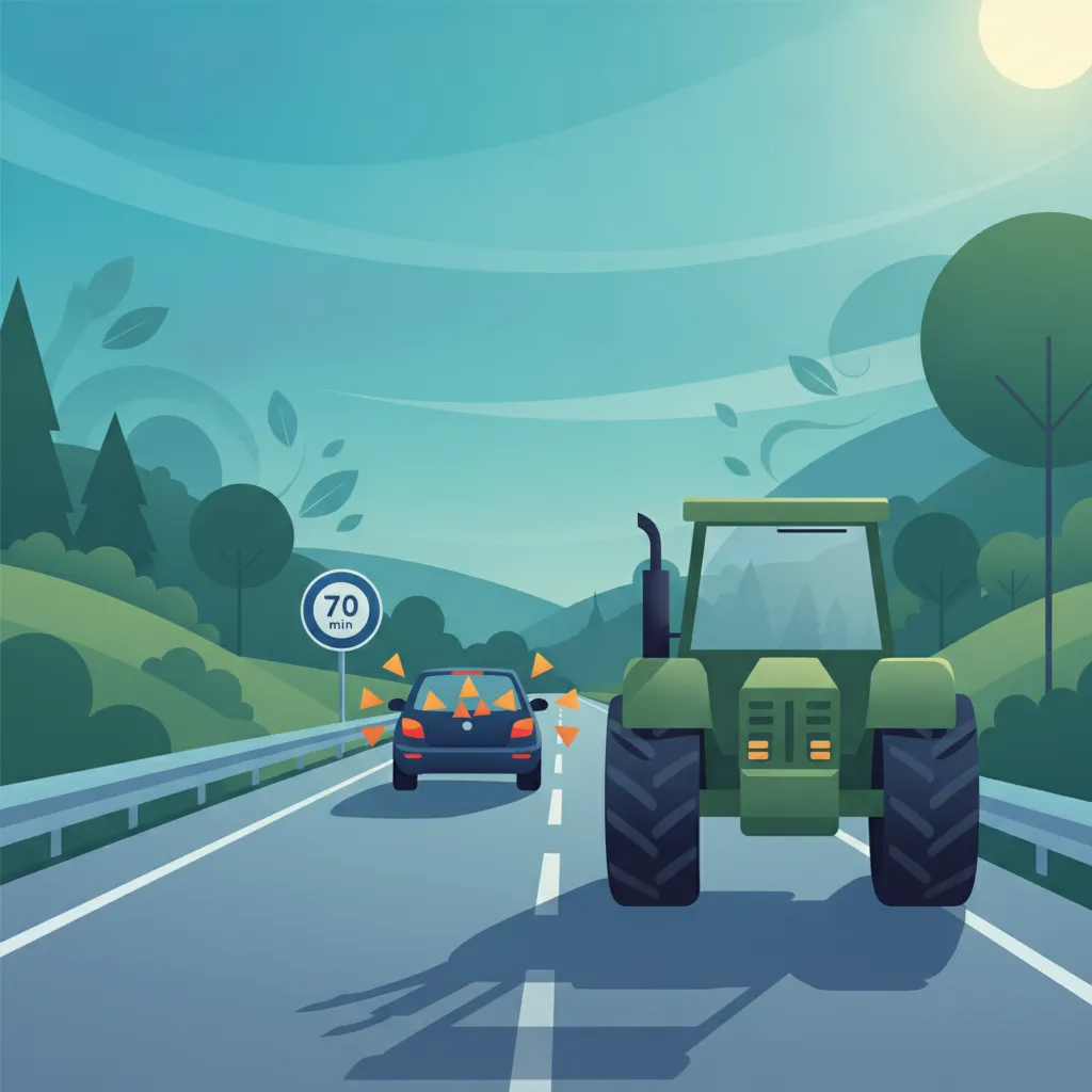 Mindestgeschwindigkeit und Langsamfahrregeln auf belgischen Autobahnen