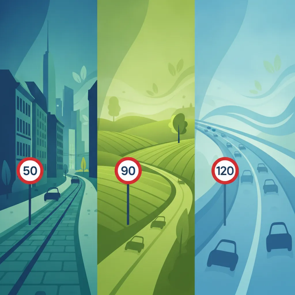 Belgische Geschwindigkeitsbegrenzungen: Stadt-, Landstraßen- und Autobahnzonen