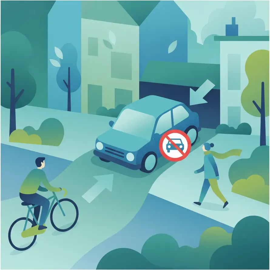 Belgische Fahrtheorie: Vorfahrtsregeln für private Einfahrten und Ausfahrten