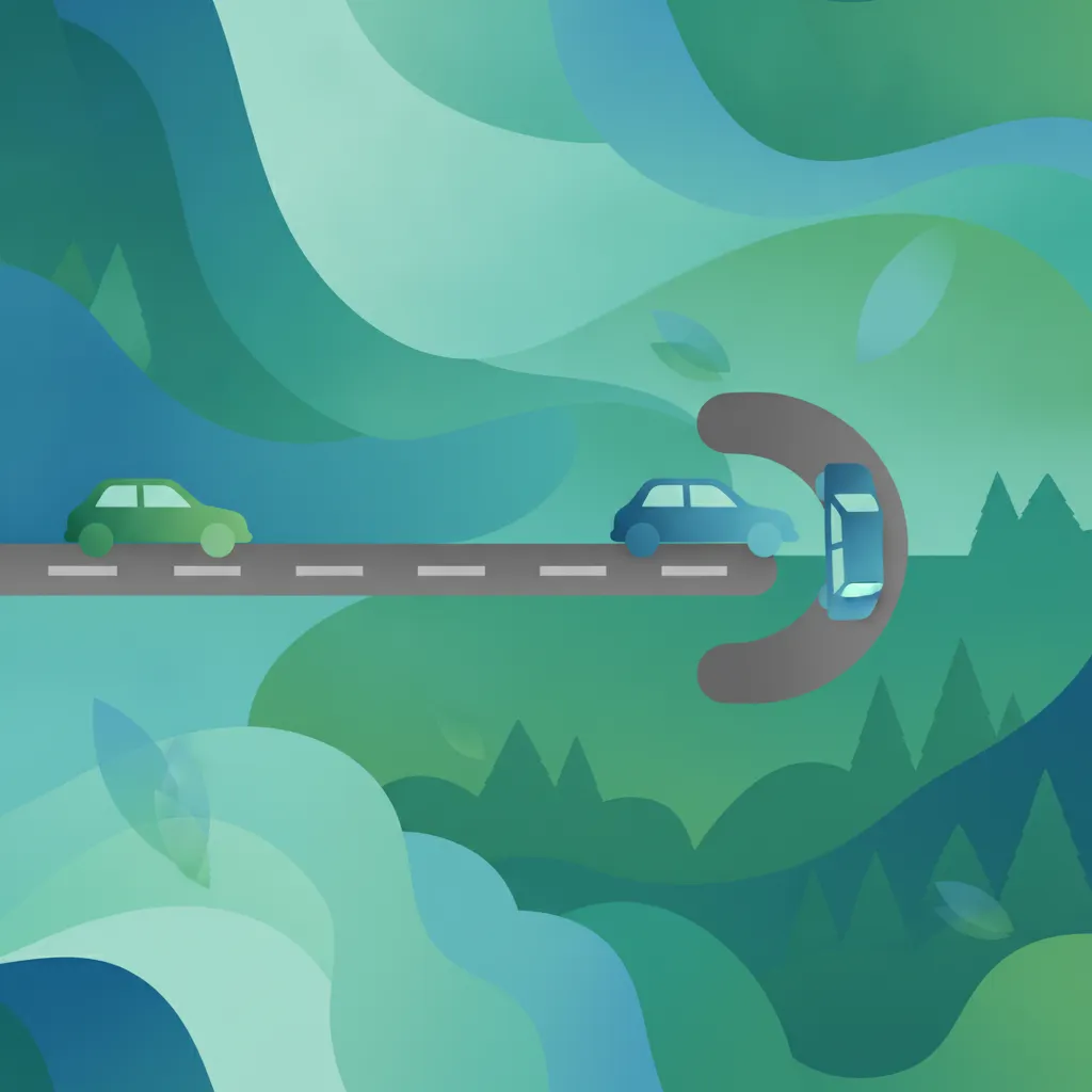 Fahren auf schmalen Landstraßen und Ausweichstellen in der Schweiz