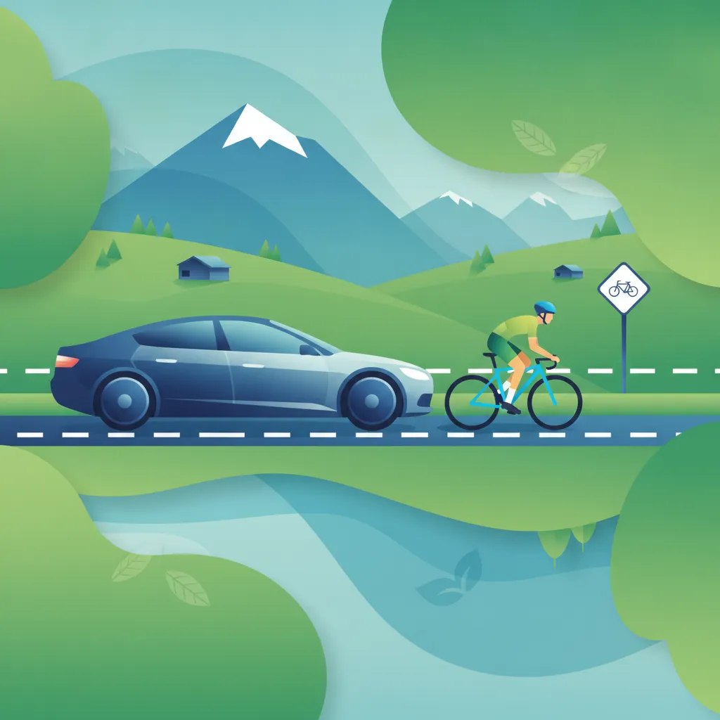 Sicheres Überholen von Radfahrern im Schweizer Verkehr