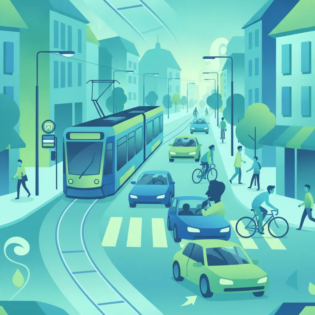 Erweiterte Straßenbahnpriorität und Stadtverkehr in Schweizer Städten