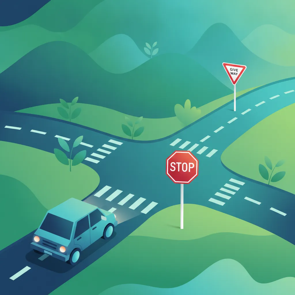Stopp- und Vorfahrtsschilder in der Schweizer Verkehrskunde verstehen