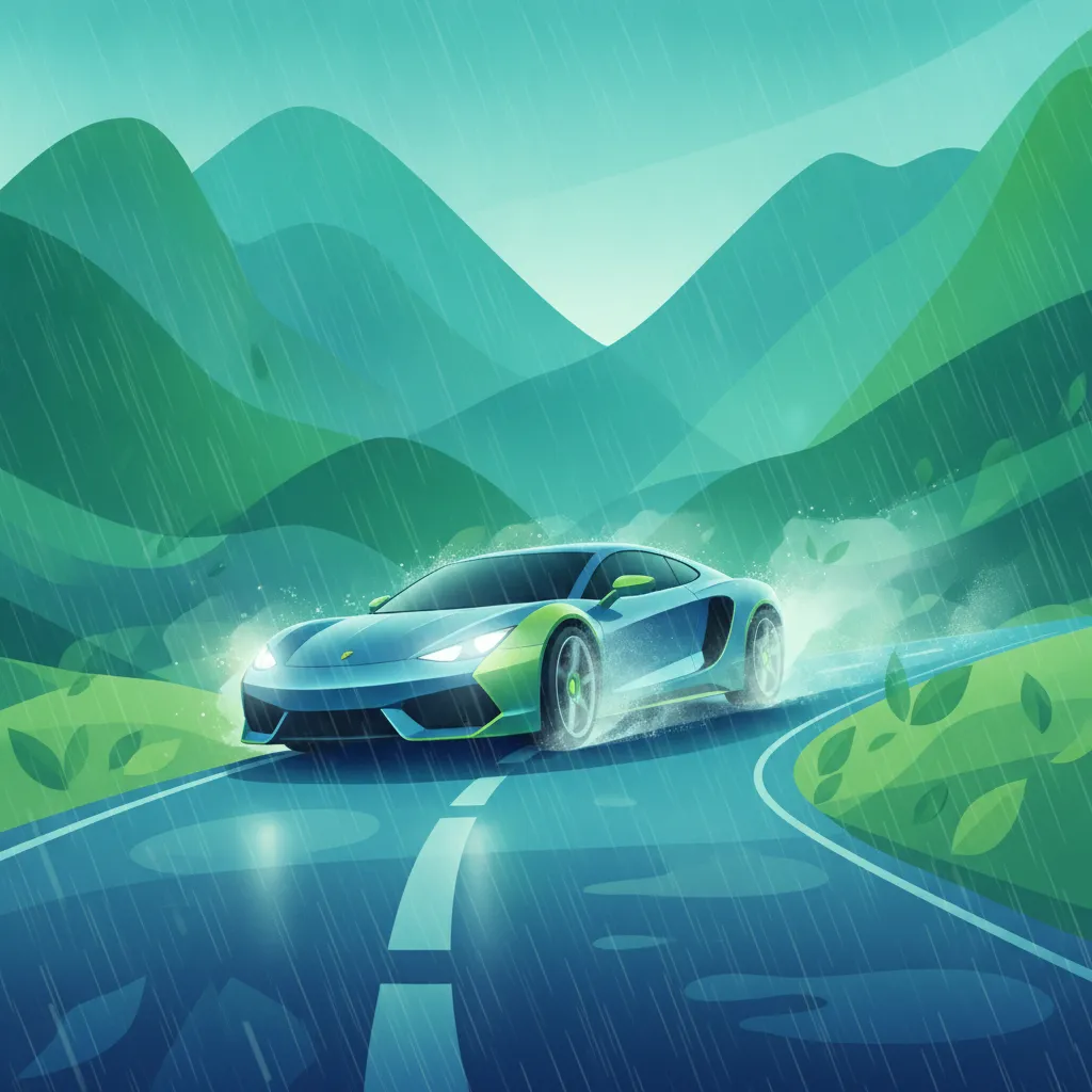 Aquaplaning Prevention & Heavy Rain Driving Safety for Your Swiss Driving License Exam