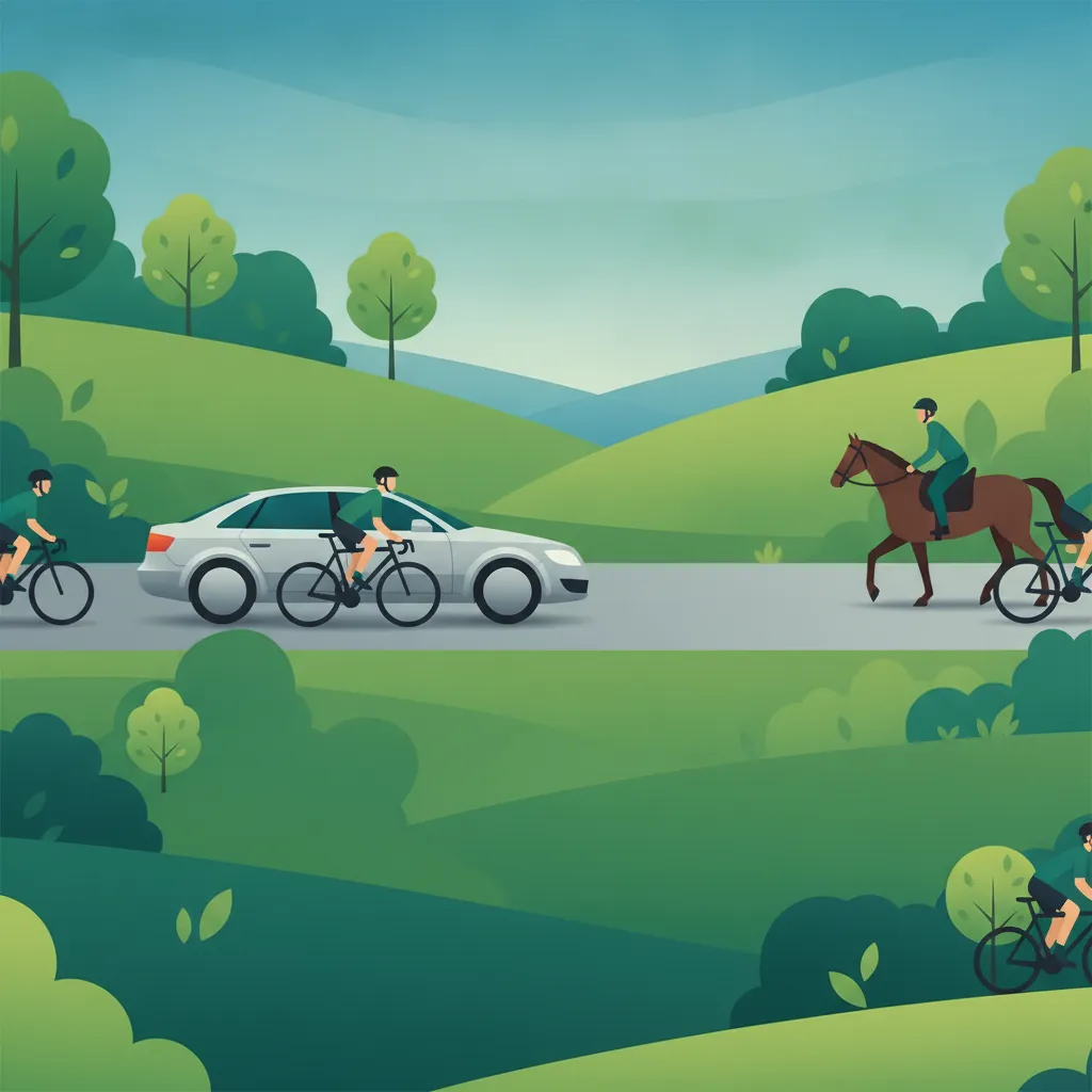 Überholen von Radfahrern, Reitern und langsamen Fahrzeugen in Deutschland