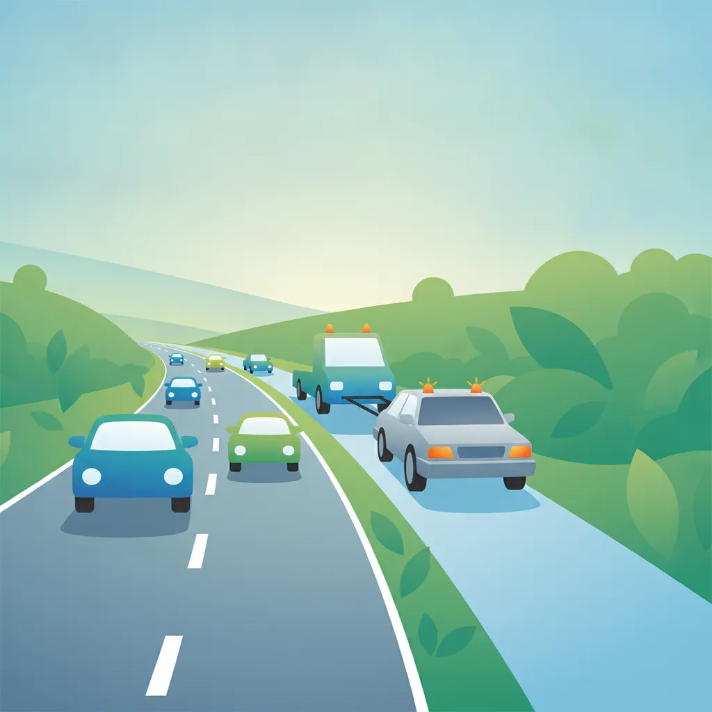 Regeln für den Standstreifen auf deutschen Autobahnen
