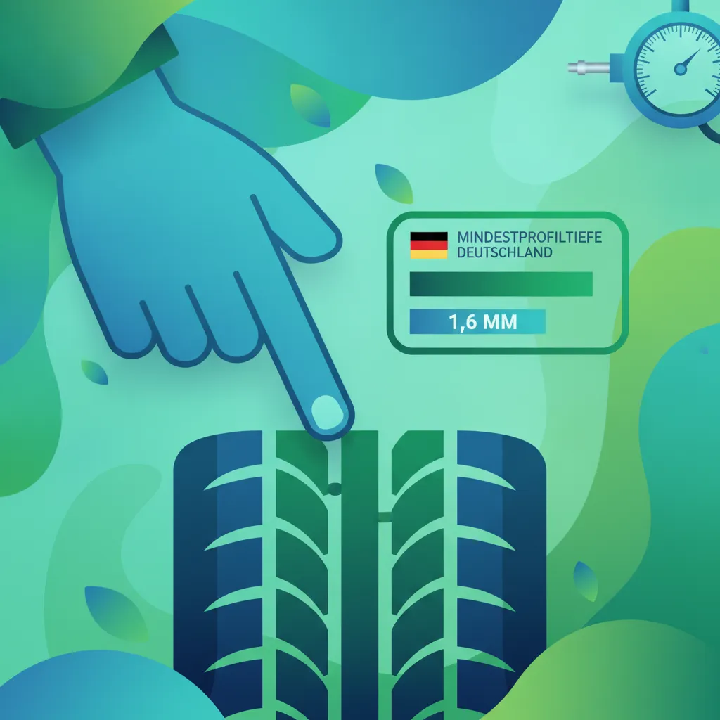 Deutsche Reifenregeln: Profiltiefe, Druck & Zustand