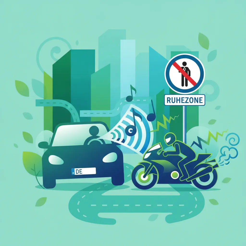 Normas de Ruido: Bocina, Motor y Audio en el Tráfico Alemán