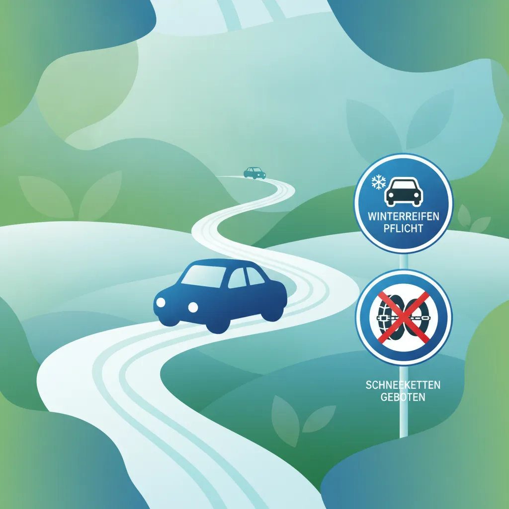 Normas de conducción invernal y obligaciones de neumáticos en Alemania