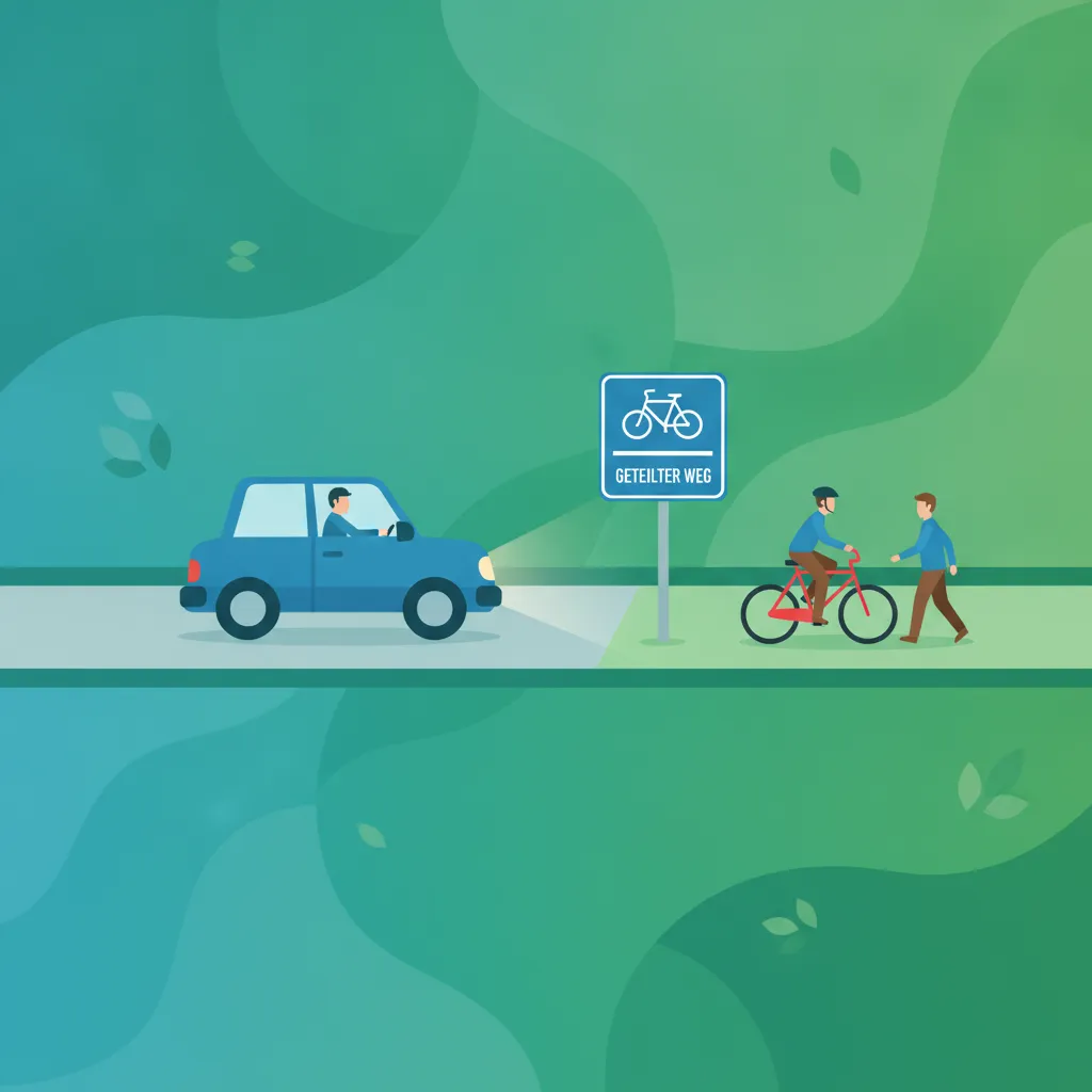 Gemeinsame Wege & Radwege: Regeln für Autofahrer in Deutschland