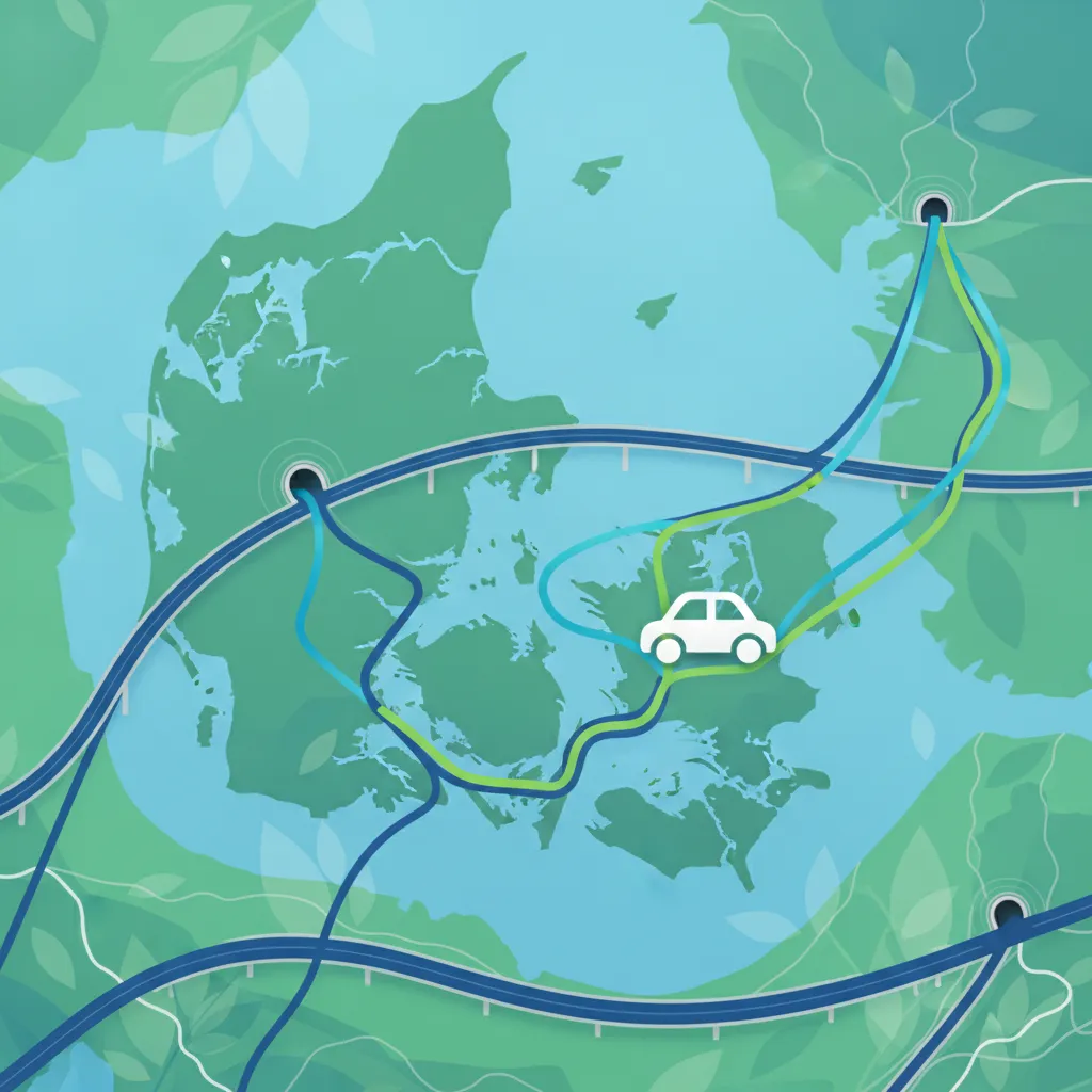Umfassende Übung zur dänischen Routenplanung für Ihre Theorieprüfung