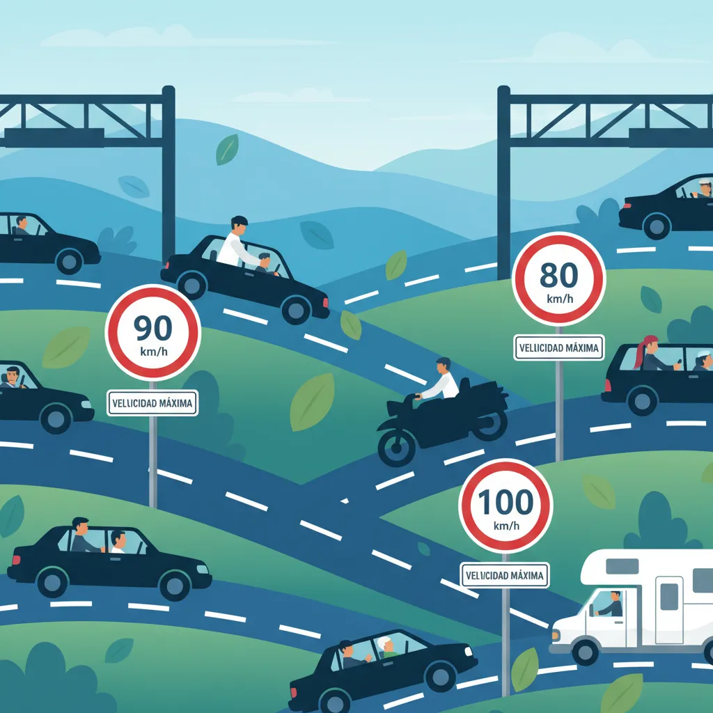 Comprensione dei Limiti di Velocità Convenzionali sulle Strade Spagnole