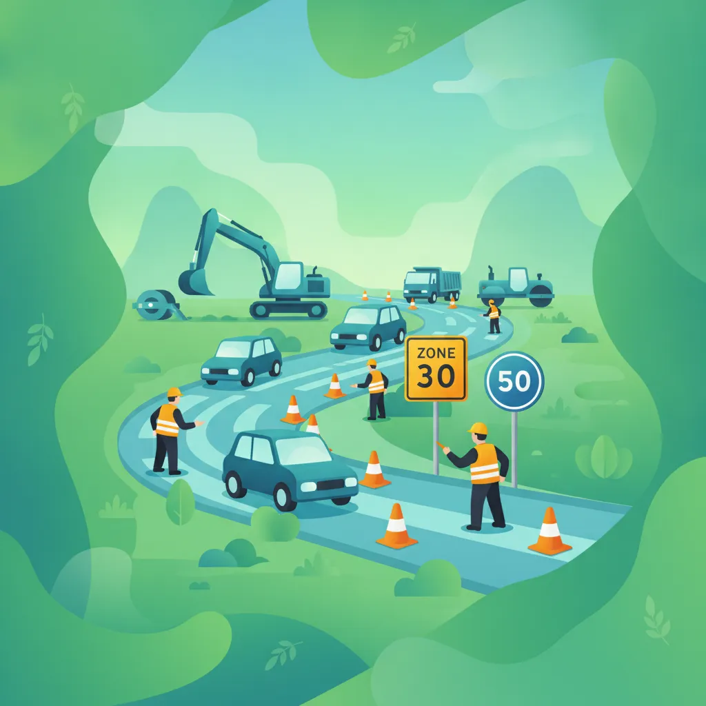 Priorités et signalisation temporaire dans les zones de travaux en France