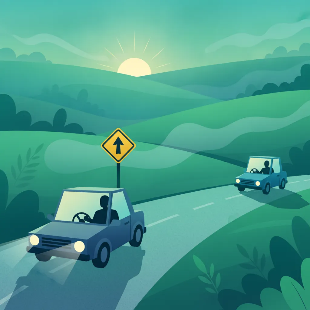 Conduite par faible visibilité : Priorités et signalisation en France