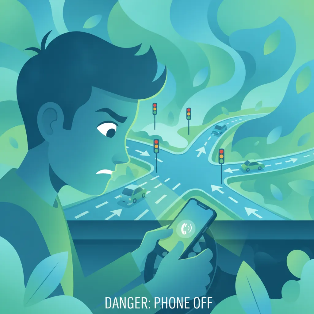 Téléphones portables et distraction pour les apprentis conducteurs britanniques