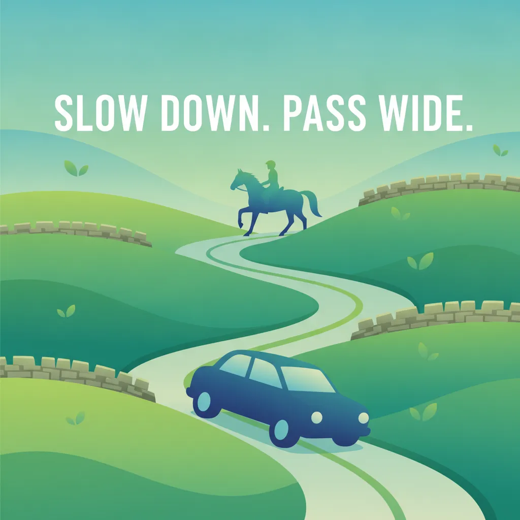 Horse Riders, Walkers, and Country Roads for the Irish Driver Theory Test