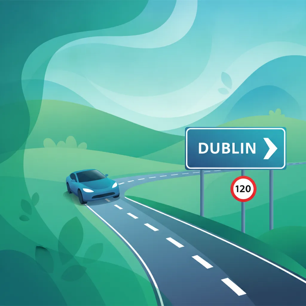 Autostrady i drogi krajowe: Podstawy irlandzkiego egzaminu teoretycznego dla kierowców