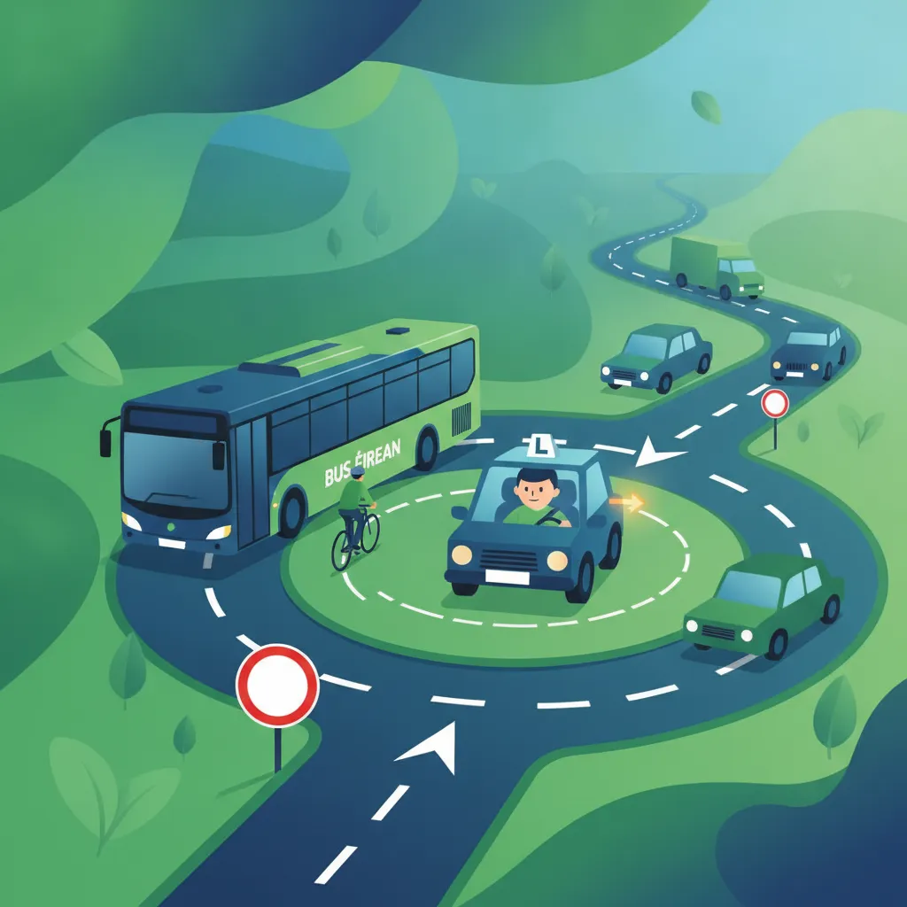 Kreisverkehre und Vorfahrt für Fahranfänger in Irland