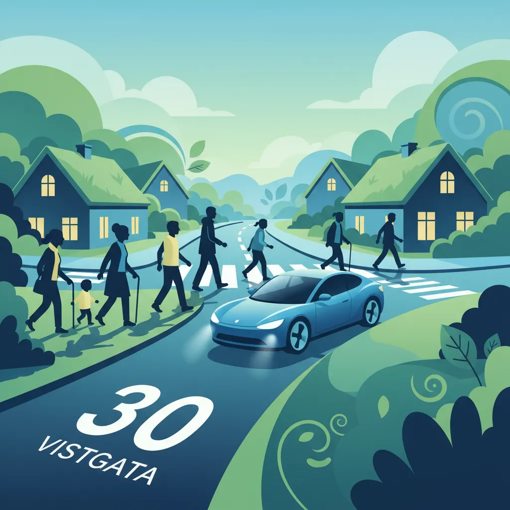 Sesja ćwiczeń Zrozumienie stref 30 km/h i stref domowych (Vistgata) w Islandii