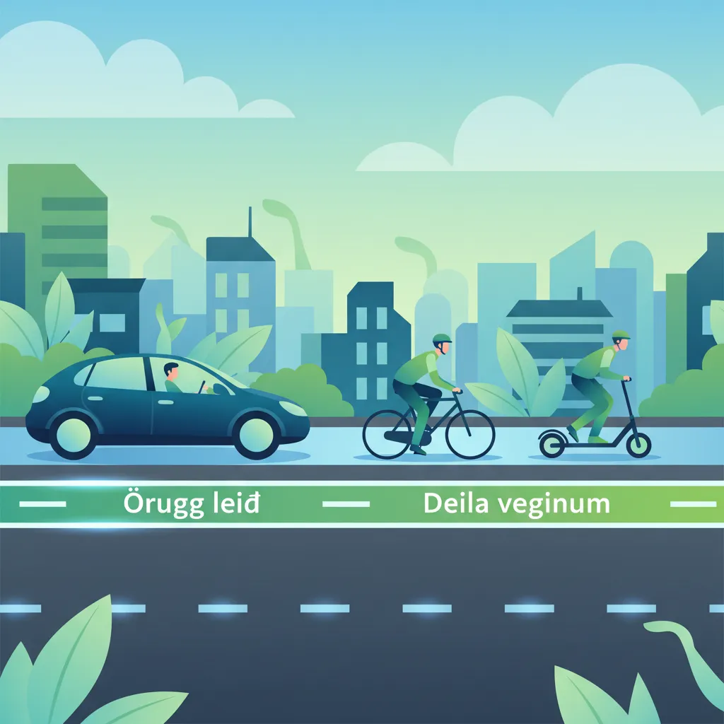 Safe Interactions with Cyclists and E-scooters in Icelandic Traffic Practice Session