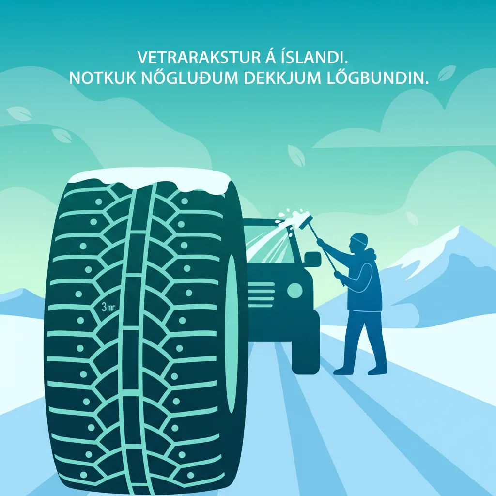 Normativa islandesa para neumáticos con clavos y equipamiento de invierno
