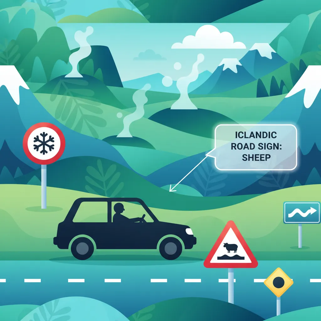 Icelandic Road Signs: Comprehensive Exam Practice