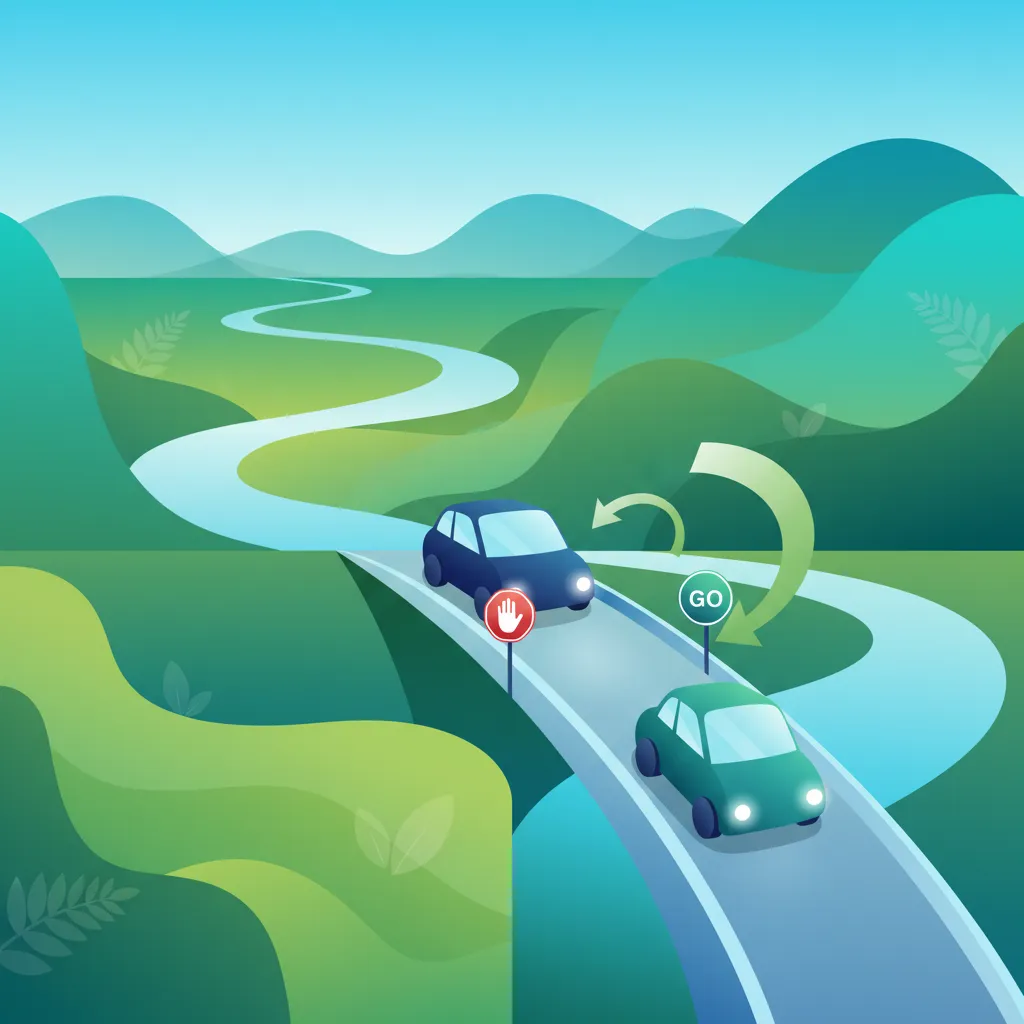 Navigating Single-Lane Bridges in Icelandic Traffic